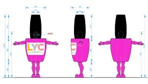 Эскиз ростовой куклы гель-лак LYC, костюма гель-лака