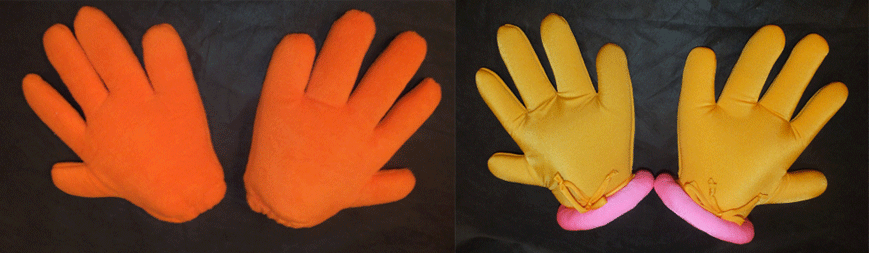 перчатки для ростовых кукол