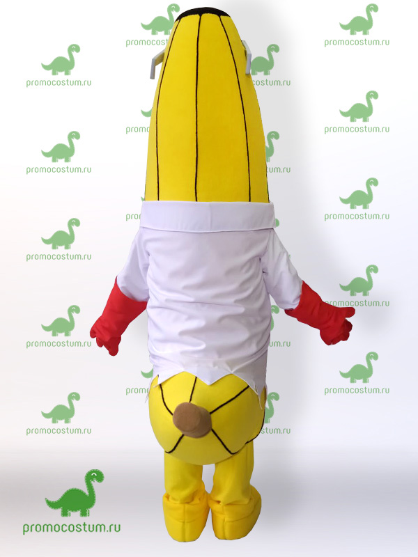 Ростовая кукла банан Banana smart, костюм банана banana smart вид сзади