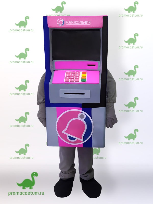 ростовая кукла банкомат, костюм банкомата