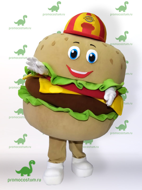 Ростовая кукла гамбургер, костюм гамбургера