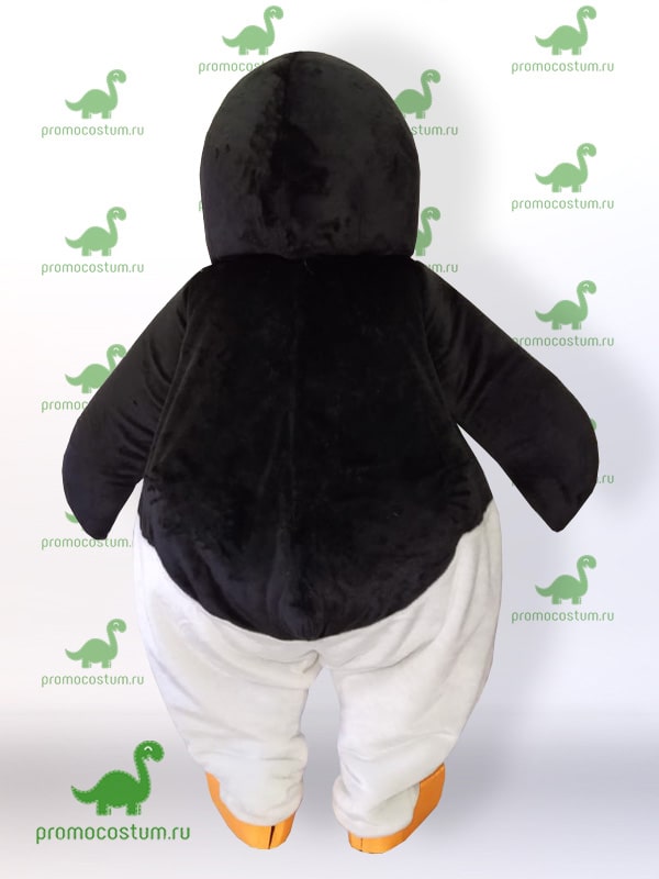 ростовая кукла пингвин, костюм пингвина вид сзади