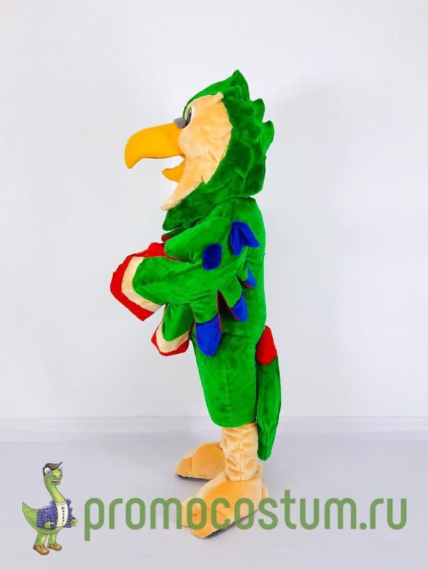 Ростовая кукла попугай, костюм попугая — вид сбоку