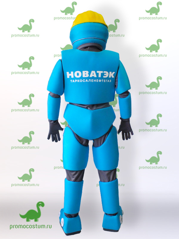 Ростовая кукла робот, костюм робота вид сзади