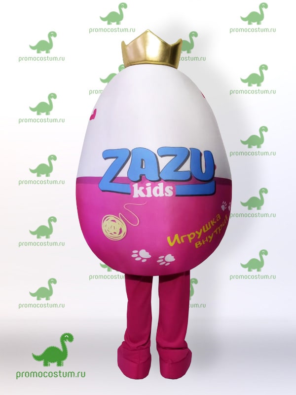 Ростовая кукла шоколадное яйцо Zazy Kids вид сзади