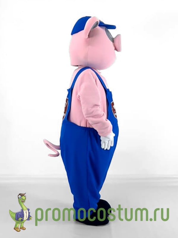 ростовая кукла свинка, костюм свинки вид сбоку
