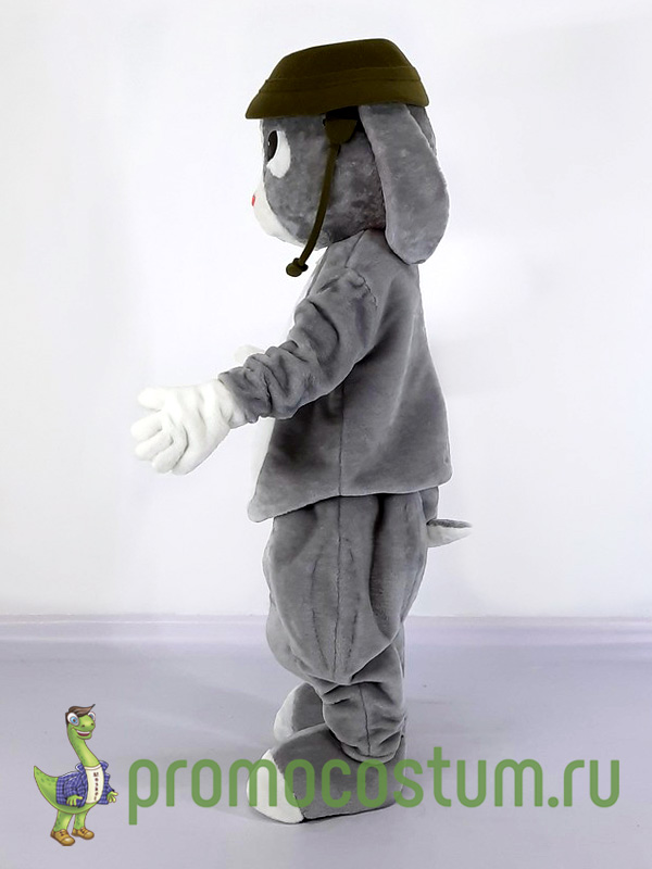 Ростовая кукла заяц, костюм зайца – вид сбоку