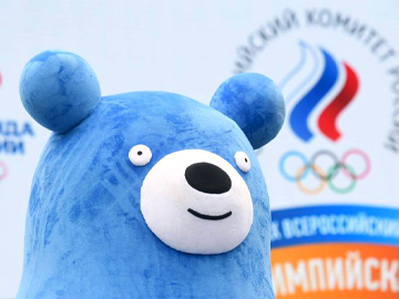 Статья: талисманы сборной России на Всероссийском Олимпийском дне в Лужниках