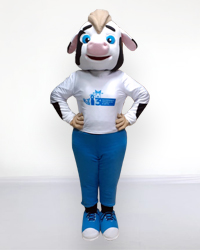 Ростовая кукла корова, костюм коровы
