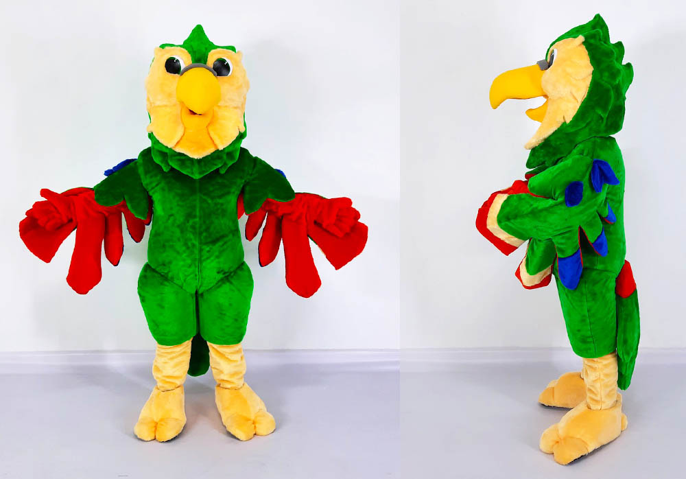 Parrot mascot, production of growth dolls