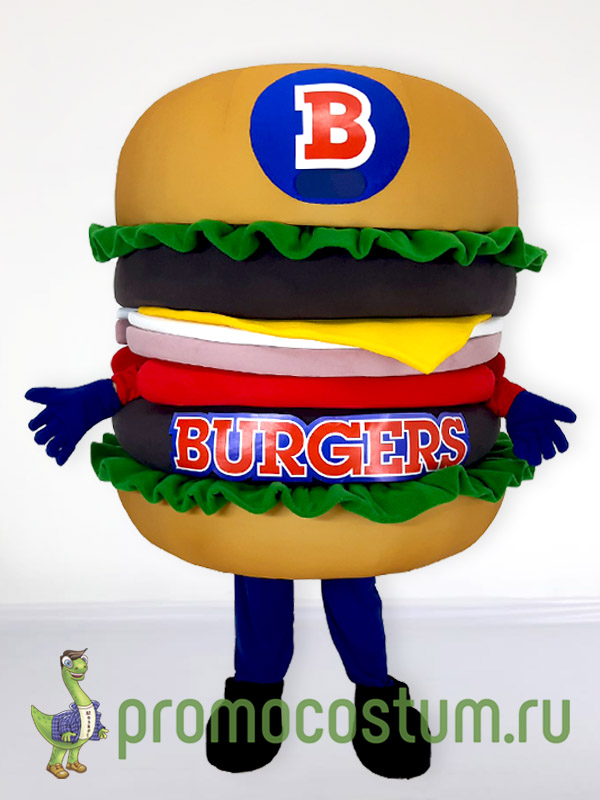 Ростовая кукла бургер Burgers, костюм бургера Burgers
