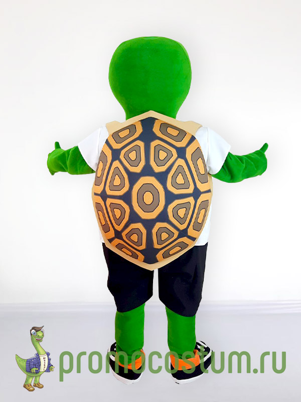 Ростовая кукла черепаха «Школа №1329», костюм черепахи «Школа №1329» — вид сзади