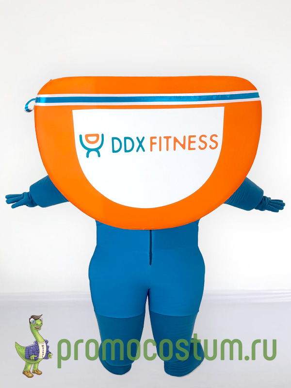 Ростовая кукла Дидиикс DDX Фитнес, костюм Дидиикса DDX Фитнес — вид сзади