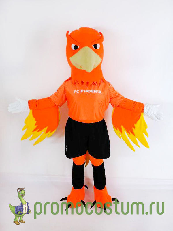 Ростовая кукла феникс FC Phoenix, костюм феникса FC Phoenix