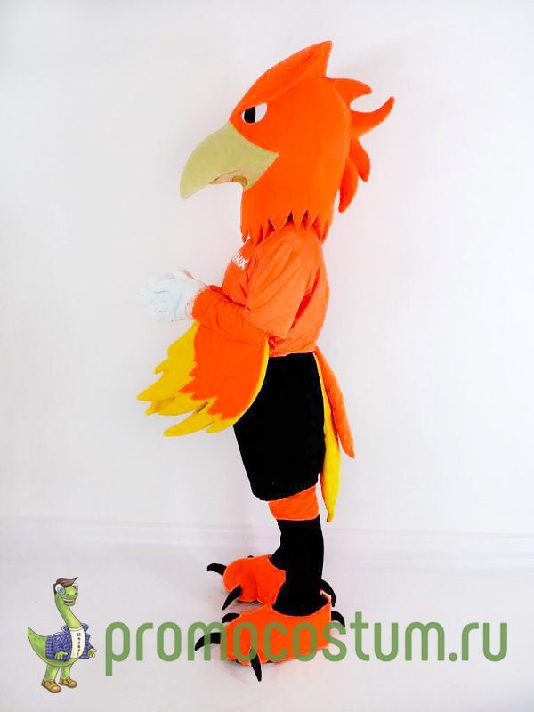 Ростовая кукла феникс FC Phoenix, костюм феникса FC Phoenix — вид сбоку