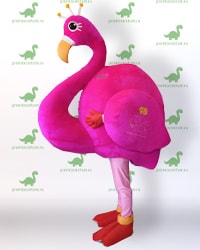 Ростовая кукла фламинго, костюм фламинго