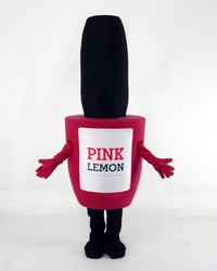 Ростовая кукла гель-лак Pink Lemon, костюм гель-лака