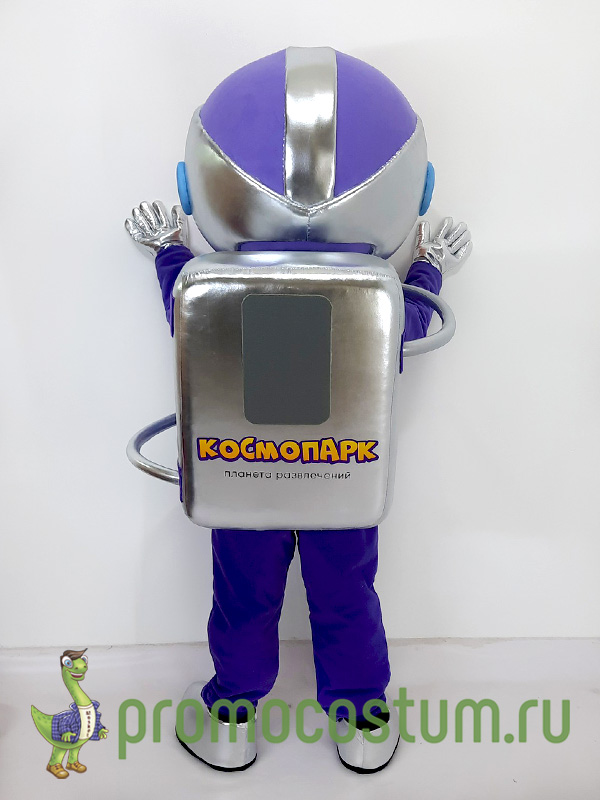 Ростовая кукла космонавт КосмоПарк, костюм космонавта КосмоПарк — вид сзади