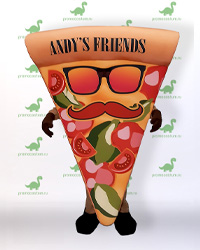 Ростовая кукла кусочек пиццы «Andy’s Friends», костюм пиццы