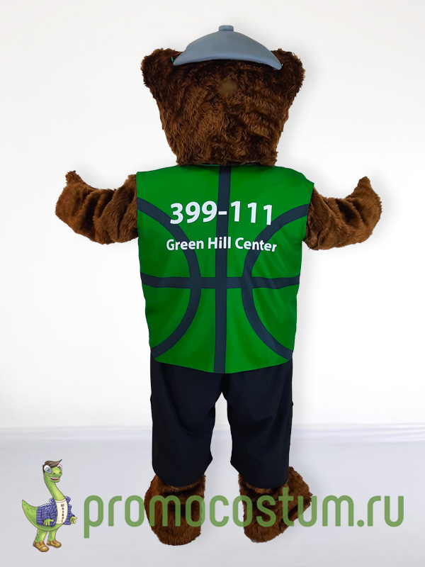 Ростовая кукла медведь «GreenHill», костюм медведя «GreenHill» — вид сзади