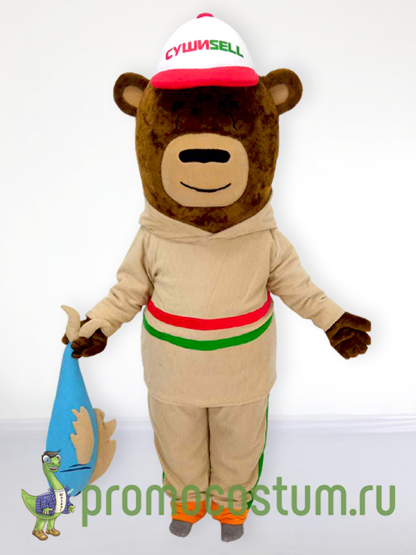 Ростовая кукла медведь СушиSell, костюм медведя СушиSell