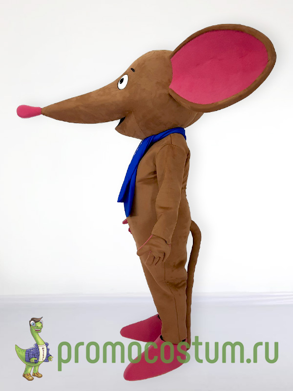Ростовая кукла мышь Издательство «Питер», костюм мыши Издательство «Питер» — вид сбоку