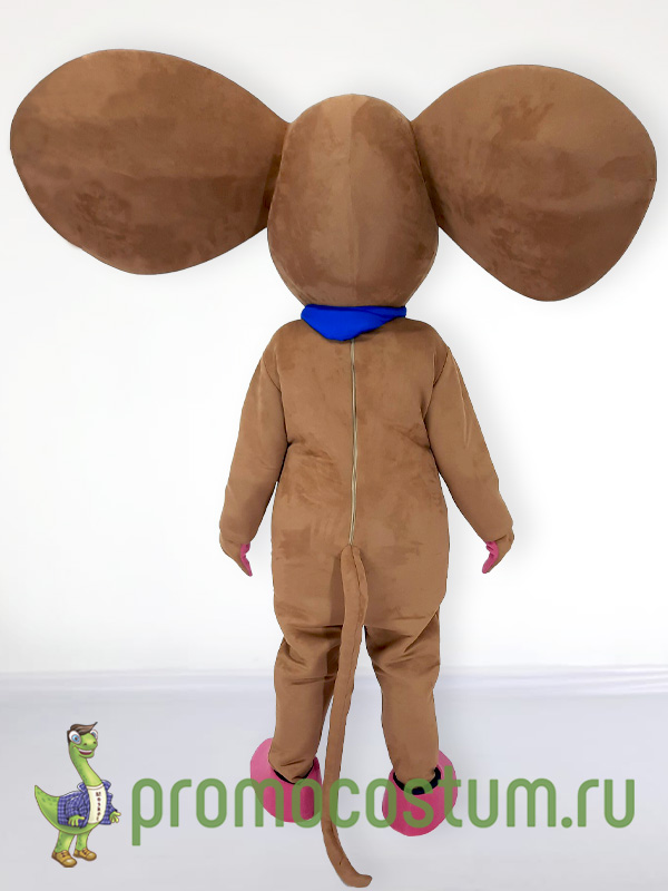 Ростовая кукла мышь Издательство «Питер», костюм мыши Издательство «Питер» — вид сзади