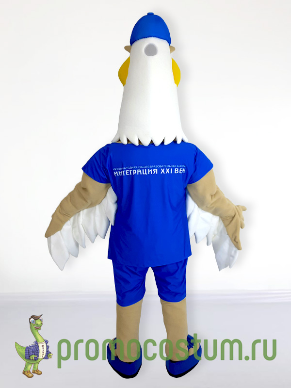 Ростовая кукла орел «Интеграция XXI век», костюм орла «Интеграция XXI век» — вид сзади