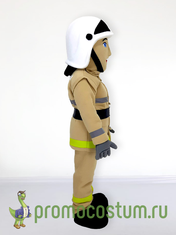 Ростовая кукла пожарный ВДПО Курск, костюм пожарного ВДПО Курск — вид сбоку