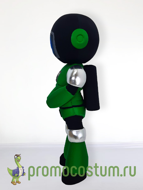 Ростовая кукла робот Dab Pumps, костюм робота Dab Pumps — вид сбоку