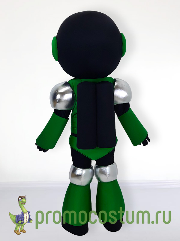 Ростовая кукла робот Dab Pumps, костюм робота Dab Pumps — вид сзади