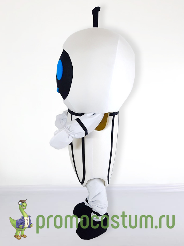 Ростовая кукла робот ТоргСпортСерви, костюм робота ТоргСпортСерви — вид сбоку