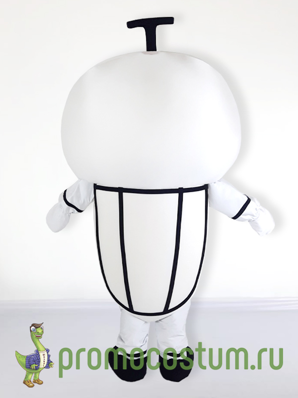 Ростовая кукла робот ТоргСпортСерви, костюм робота ТоргСпортСерви — вид сзади