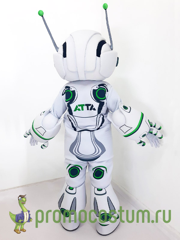 Ростовая кукла робот Векпром, костюм робота Векпром — вид сзади