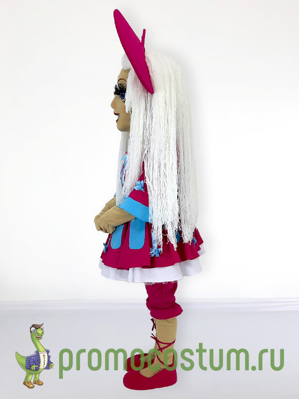 Ростовая кукла Таня, костюм куклы Тани — вид сбоку