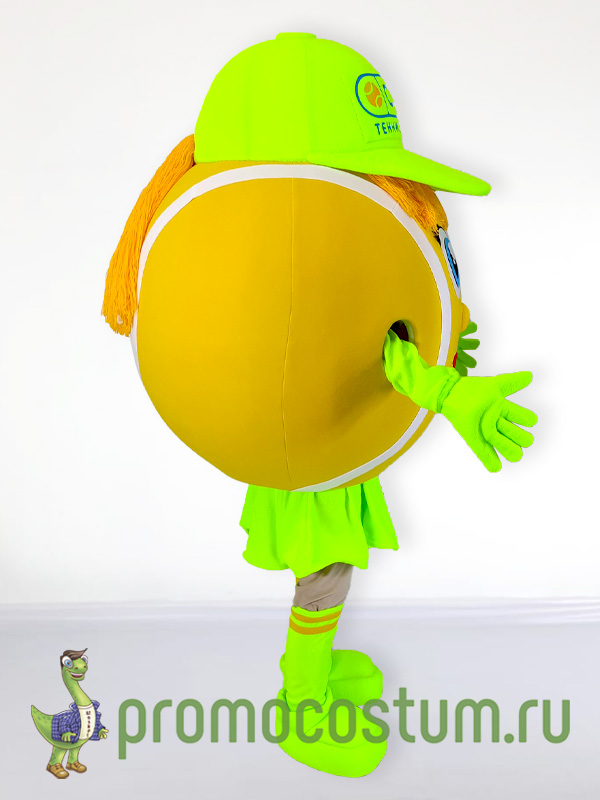 Ростовая кукла теннисный мячик «СЭМЗ» №2, костюм теннисного мячика «СЭМЗ» №2 — вид сбоку