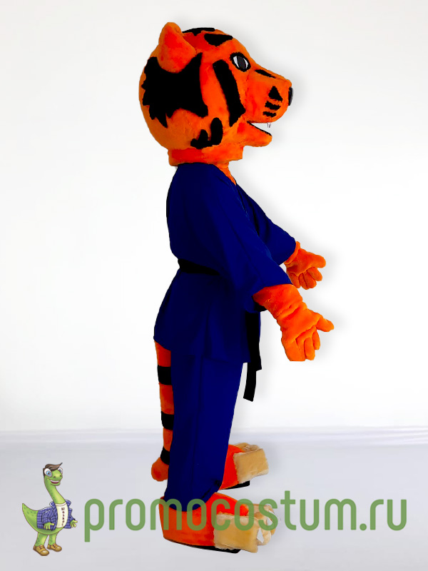 Ростовая кукла тигр «Мир печати», костюм тигра «Мир печати» — вид сбоку