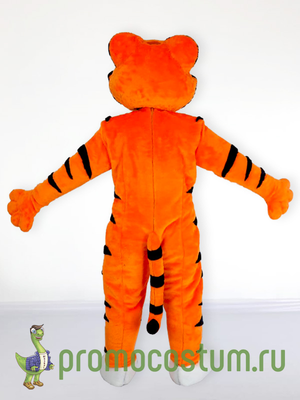 Ростовая кукла тигр «Южный полис», костюм тигра «Южный полис» — вид сзади