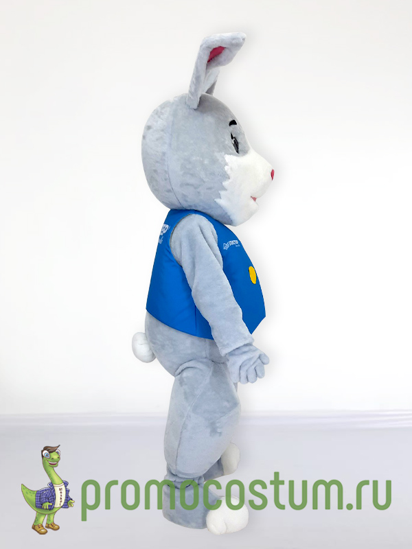 Ростовая кукла заяц Издательство Питер, костюм зайца Издательство Питер — вид сбоку