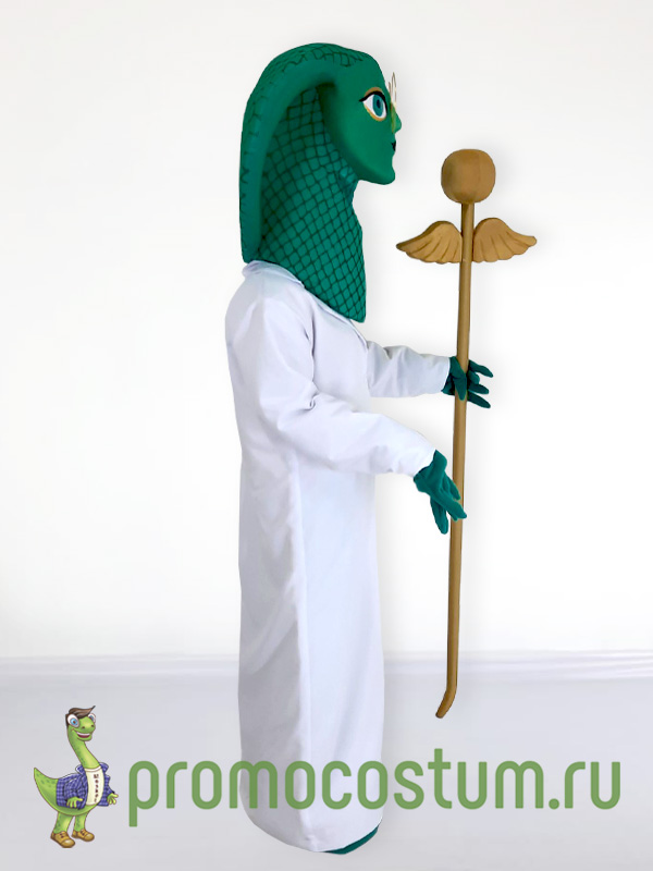 Ростовая кукла змея, костюм змеи — вид сбоку