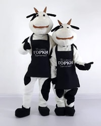 Ростовые куклы коровы Горки, костюм коровы символ года